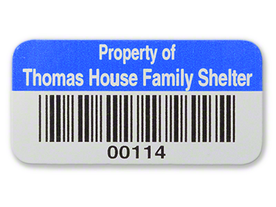 Metallic Asset Label