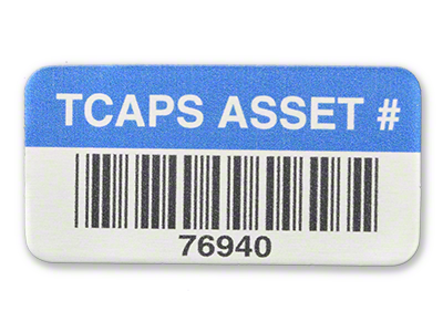 Barcode Asset Tag